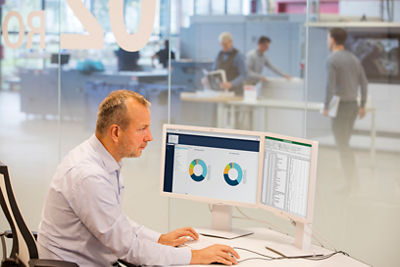 Image of man working with PRISMAlytics Tools